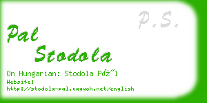 pal stodola business card